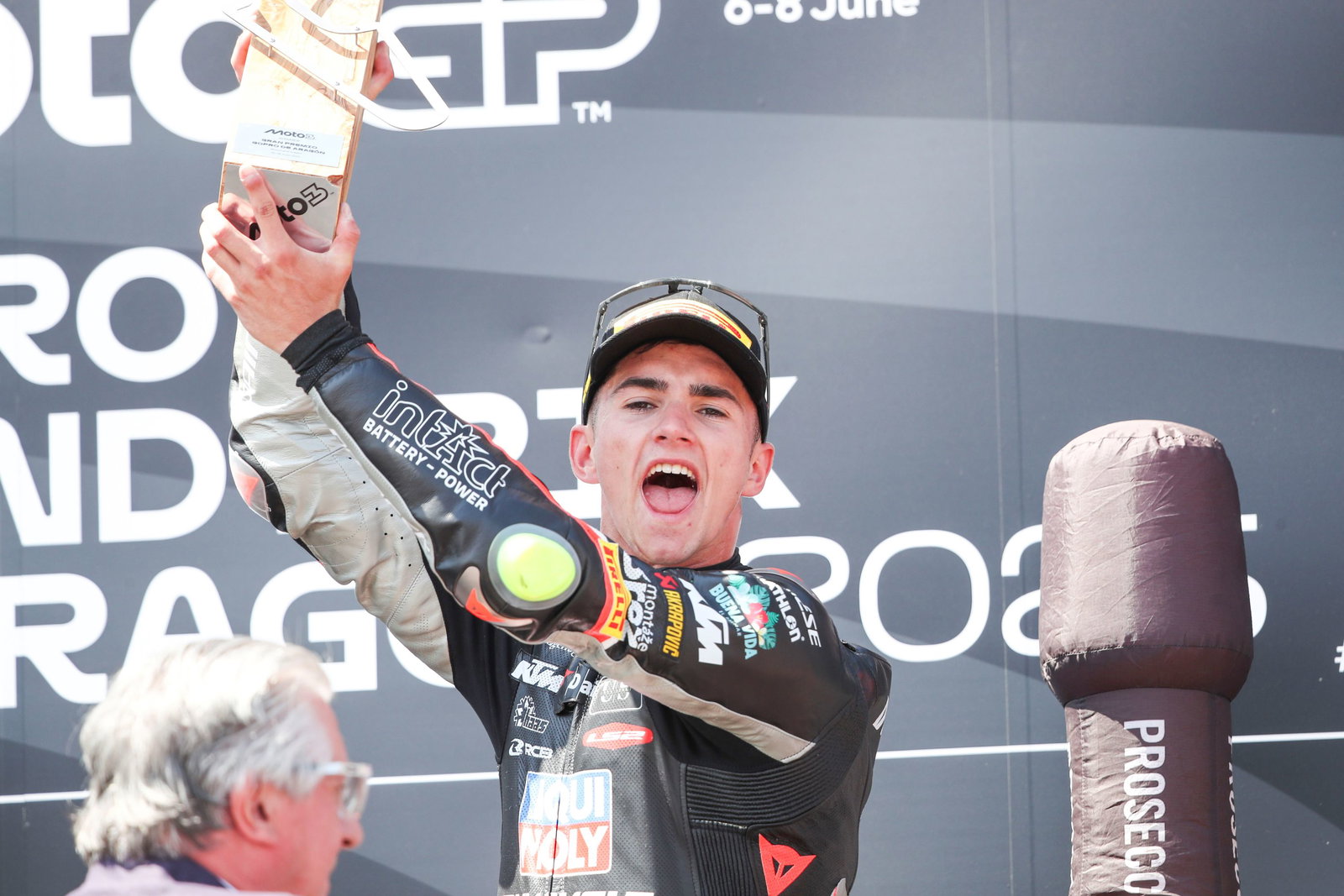 David Munoz, Race winner, Moto3, Aragon, 2025.